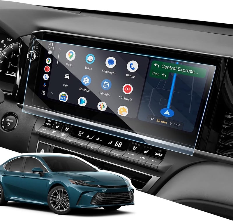 LANGBEAN Anti-Glare Matte 12.3-Inch Screen Protector for 2025 2026 Toyota Camry (XLE/XSE) Infotainment Touchscreen, 9H Tempered Glass/Anti-Fingerprint 2025 Camry Accessories - Image 1